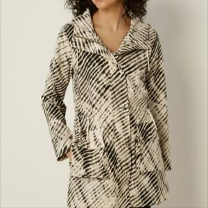 Soft Surroundings Safari Tye Dye Rain Weatherproof Jacket & Leggings Travel Set